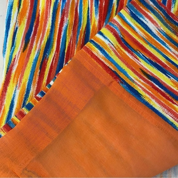 Retro Multicoloured Short-Sleeved Button Down Shirt - Picture 13 of 15